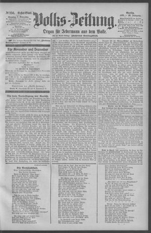 Berliner Volkszeitung vom 01.11.1891