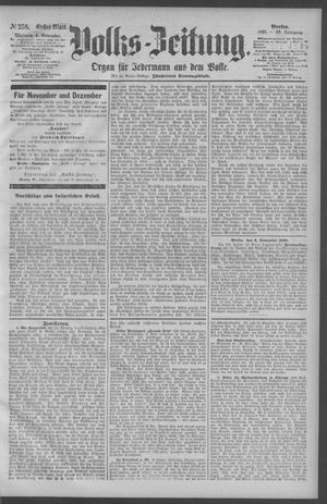 Berliner Volkszeitung vom 04.11.1891