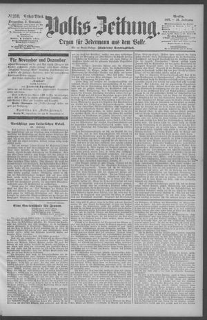 Berliner Volkszeitung vom 05.11.1891