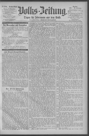 Berliner Volkszeitung vom 06.11.1891