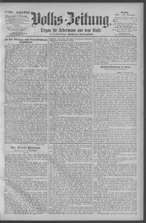 Berliner Volkszeitung vom 07.11.1891