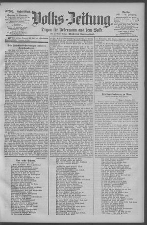 Berliner Volkszeitung vom 08.11.1891