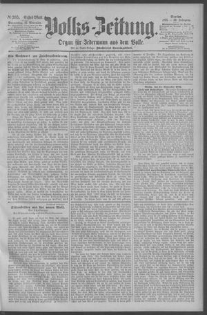 Berliner Volkszeitung vom 12.11.1891