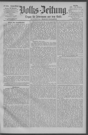 Berliner Volkszeitung vom 13.11.1891