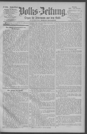 Berliner Volkszeitung on Nov 15, 1891
