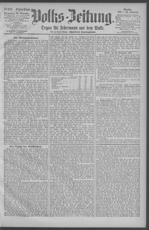 Berliner Volkszeitung vom 26.11.1891