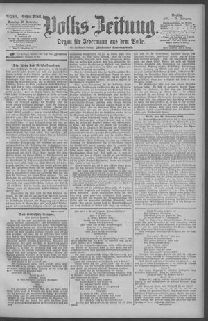 Berliner Volkszeitung on Nov 29, 1891