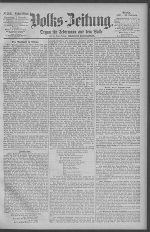 Berliner Volkszeitung vom 03.12.1891