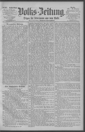 Berliner Volkszeitung vom 08.12.1891