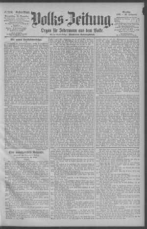 Berliner Volkszeitung vom 10.12.1891