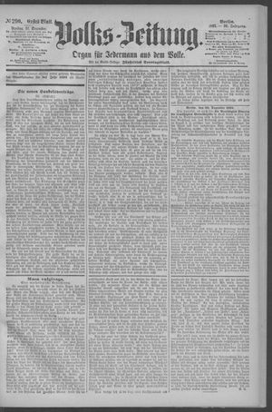 Berliner Volkszeitung vom 11.12.1891