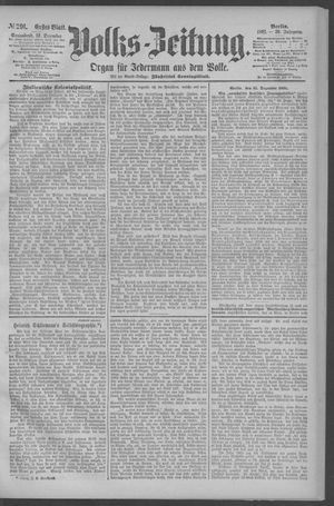 Berliner Volkszeitung vom 12.12.1891