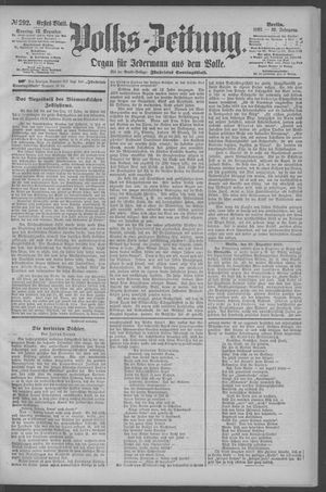 Berliner Volkszeitung vom 13.12.1891