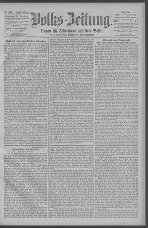 Berliner Volkszeitung vom 19.12.1891
