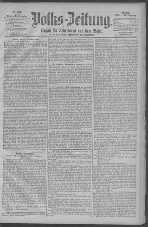 Berliner Volkszeitung vom 28.12.1891