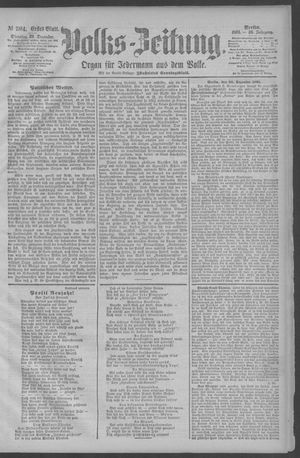 Berliner Volkszeitung vom 29.12.1891