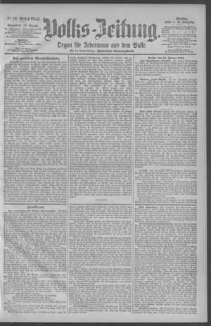 Berliner Volkszeitung on Jan 13, 1894