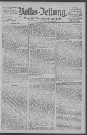 Berliner Volkszeitung on Jan 16, 1894