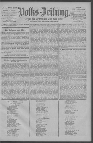 Berliner Volkszeitung vom 21.01.1894