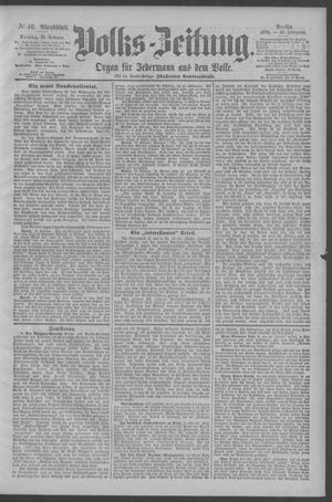 Berliner Volkszeitung vom 13.02.1894