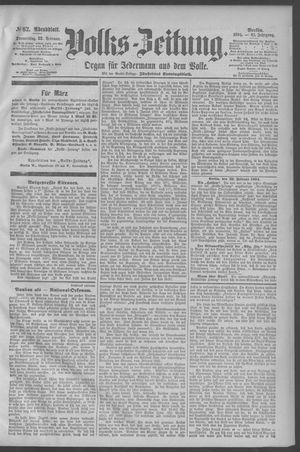 Berliner Volkszeitung vom 22.02.1894