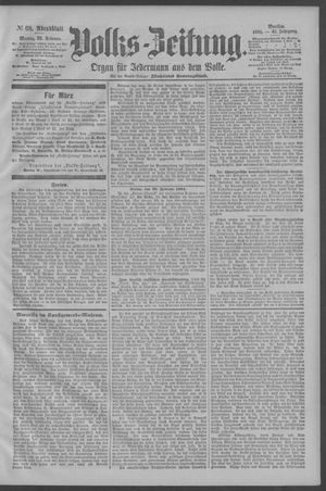 Berliner Volkszeitung vom 26.02.1894