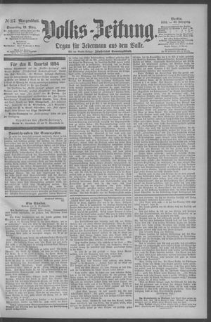 Berliner Volkszeitung on Mar 29, 1894