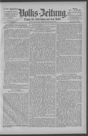 Berliner Volkszeitung vom 10.10.1895