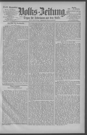 Berliner Volkszeitung vom 11.10.1895