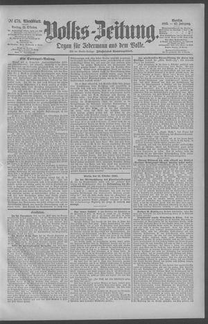 Berliner Volkszeitung vom 11.10.1895
