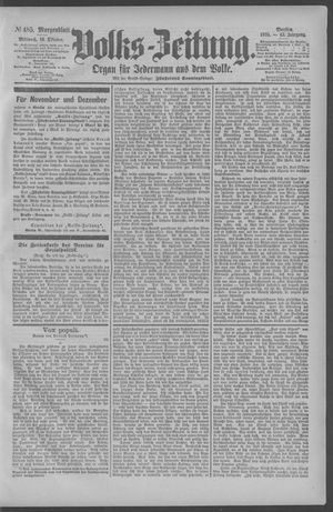 Berliner Volkszeitung on Oct 16, 1895