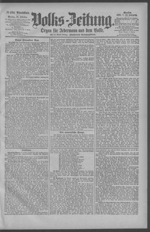 Berliner Volkszeitung vom 21.10.1895