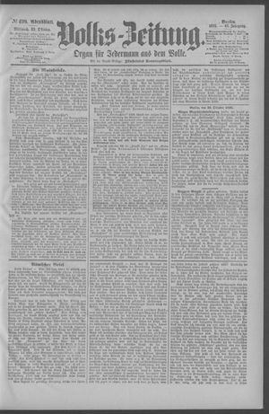 Berliner Volkszeitung vom 23.10.1895