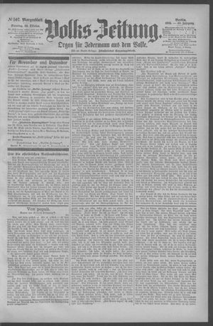 Berliner Volkszeitung vom 29.10.1895