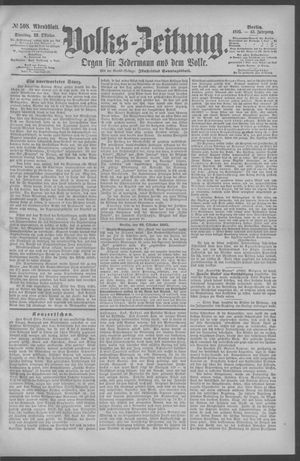 Berliner Volkszeitung vom 29.10.1895