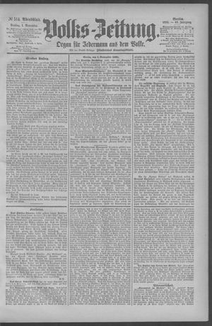 Berliner Volkszeitung vom 01.11.1895