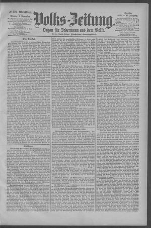 Berliner Volkszeitung vom 04.11.1895