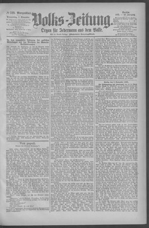 Berliner Volkszeitung vom 07.11.1895
