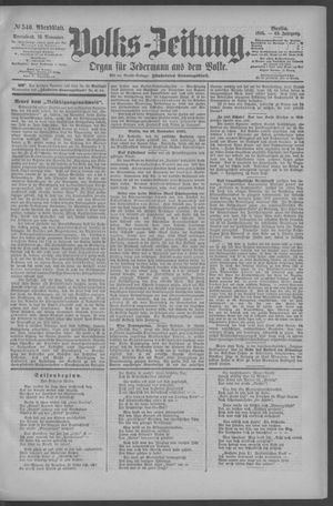 Berliner Volkszeitung vom 16.11.1895
