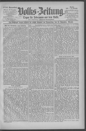 Berliner Volkszeitung vom 20.11.1895