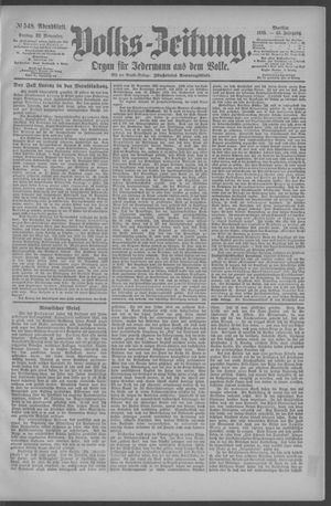 Berliner Volkszeitung vom 22.11.1895