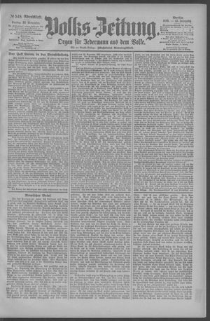 Berliner Volkszeitung vom 22.11.1895