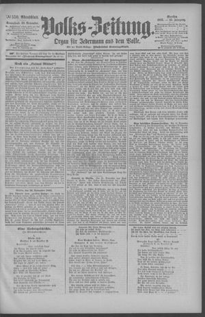 Berliner Volkszeitung vom 23.11.1895