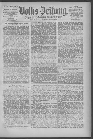 Berliner Volkszeitung vom 26.11.1895