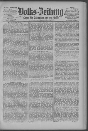 Berliner Volkszeitung vom 26.11.1895
