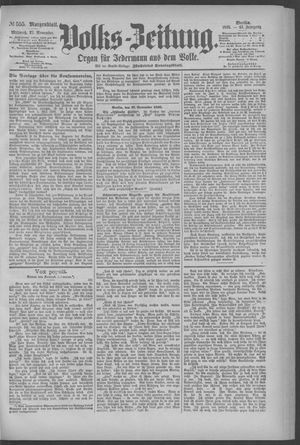 Berliner Volkszeitung on Nov 27, 1895