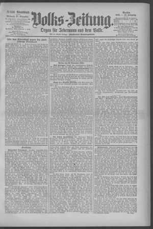 Berliner Volkszeitung vom 27.11.1895