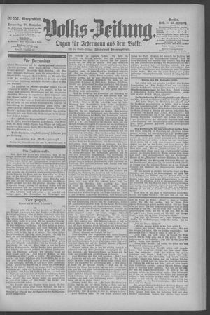 Berliner Volkszeitung vom 28.11.1895