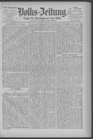 Berliner Volkszeitung vom 01.12.1895