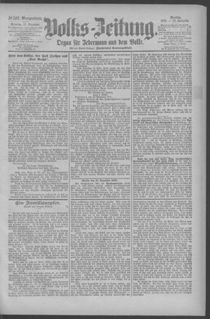 Berliner Volkszeitung vom 15.12.1895